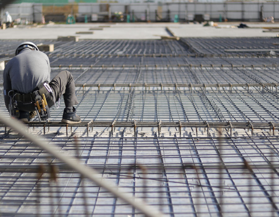 Modern sustainable construction project