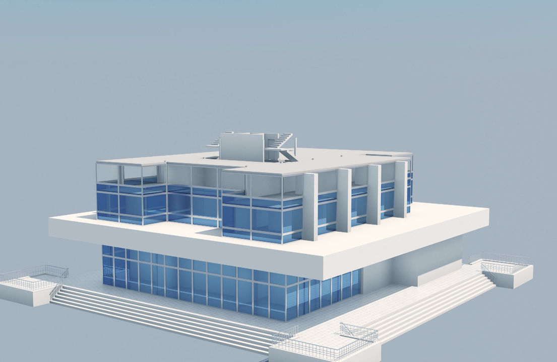 Modern commercial building concept